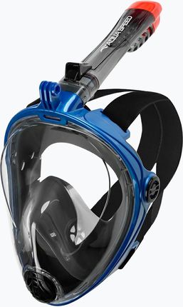 Aqua Speed Maska Pełnotwarzowa Do Snorkelingu Spectra 2.0 Czarna Niebieska