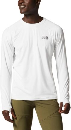 Mountain Hardwear Koszula Sportowa Z Długim Rękawem Crater Lake Long Sleeve Crew Szara