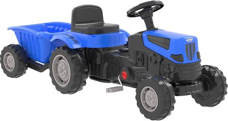 Woopie Traktor Na Pedały Farmer Gotrac Maxi Plus Z Przyczepą Niebieski Ciche Koła