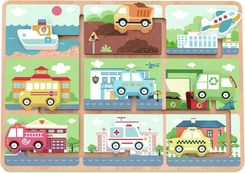 Zdjęcie Tooky Toy Labirynt Drewniany Pojazdy Układanka - Zielonka