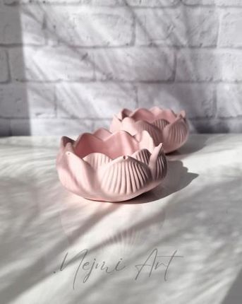Nejmi Art Świecznik Tealight Kwiat Lotosu Pink