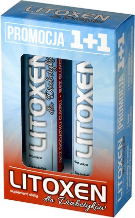 Litoxen elektrolity dla diabetyków 1+1 gratis 40 tabl. musujących