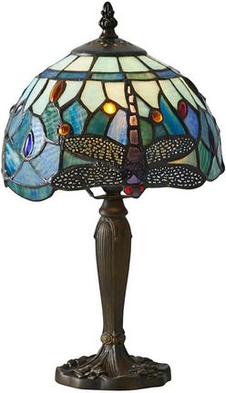 Endon Lampka Stojąca Dragonfly Tiffany Ważka Do Sypialni Kolorowy Czarny (64088)
