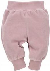 Leginsy spodnie niemowlęce welurowe różowe Hello Pinokio