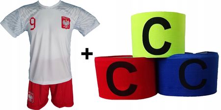 Lewandowski koszulka spodenki Mś Polska 158