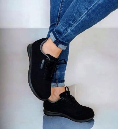 Czarne buty sportowe młodzieżowe DK 15534-1