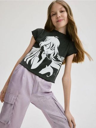 Reserved - T-shirt Winx Club - czarny