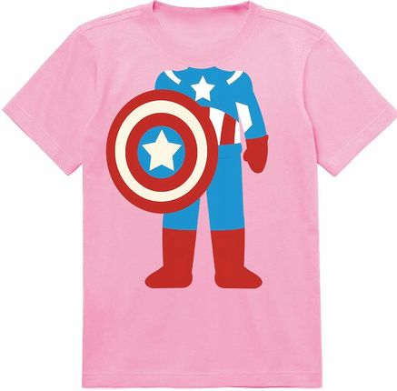 Koszulka Dziecięca T-shirt Kapitan Ameryka Strój Superbohatera 104