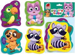 Zdjęcie Roter-Kafer Duże Puzzle Piankowe "Zwierzęta Domowe" Kotek Piesek Papuga Szop 4w1 - Olkusz