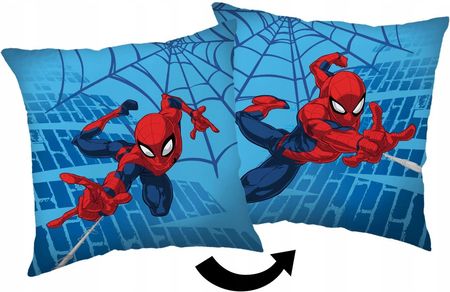 Jerry Fabrics Poduszka Dziecięca 40X40 Spider-Man Niebieska
