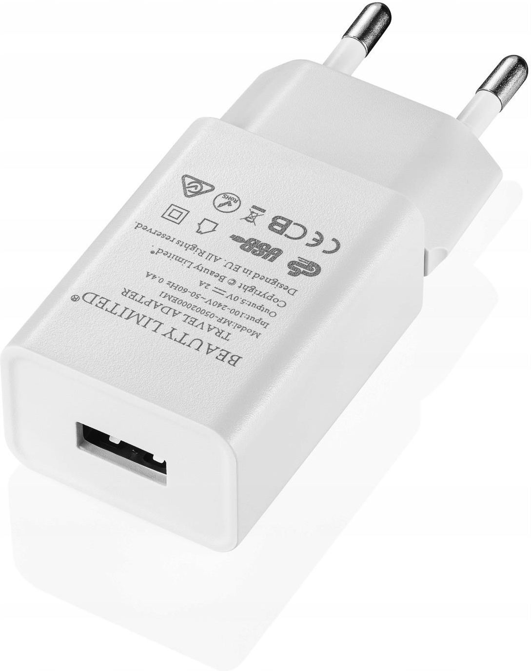 Beauty Limited Zasilacz Ładowarka Kostka Usb 5.0V 2A Dc
