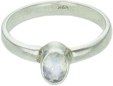Srebrny pierścionek damski 925 z kamieniem księżycowym rozmiar 15