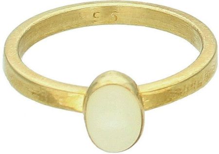 Srebrny pierścionek damski 925 mleczny opal rozmiar 13