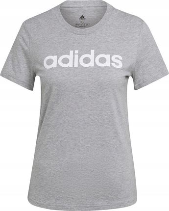 Koszulka Damska Adidas Loungwear Essentials Slim Logo Szara HL2053 r M