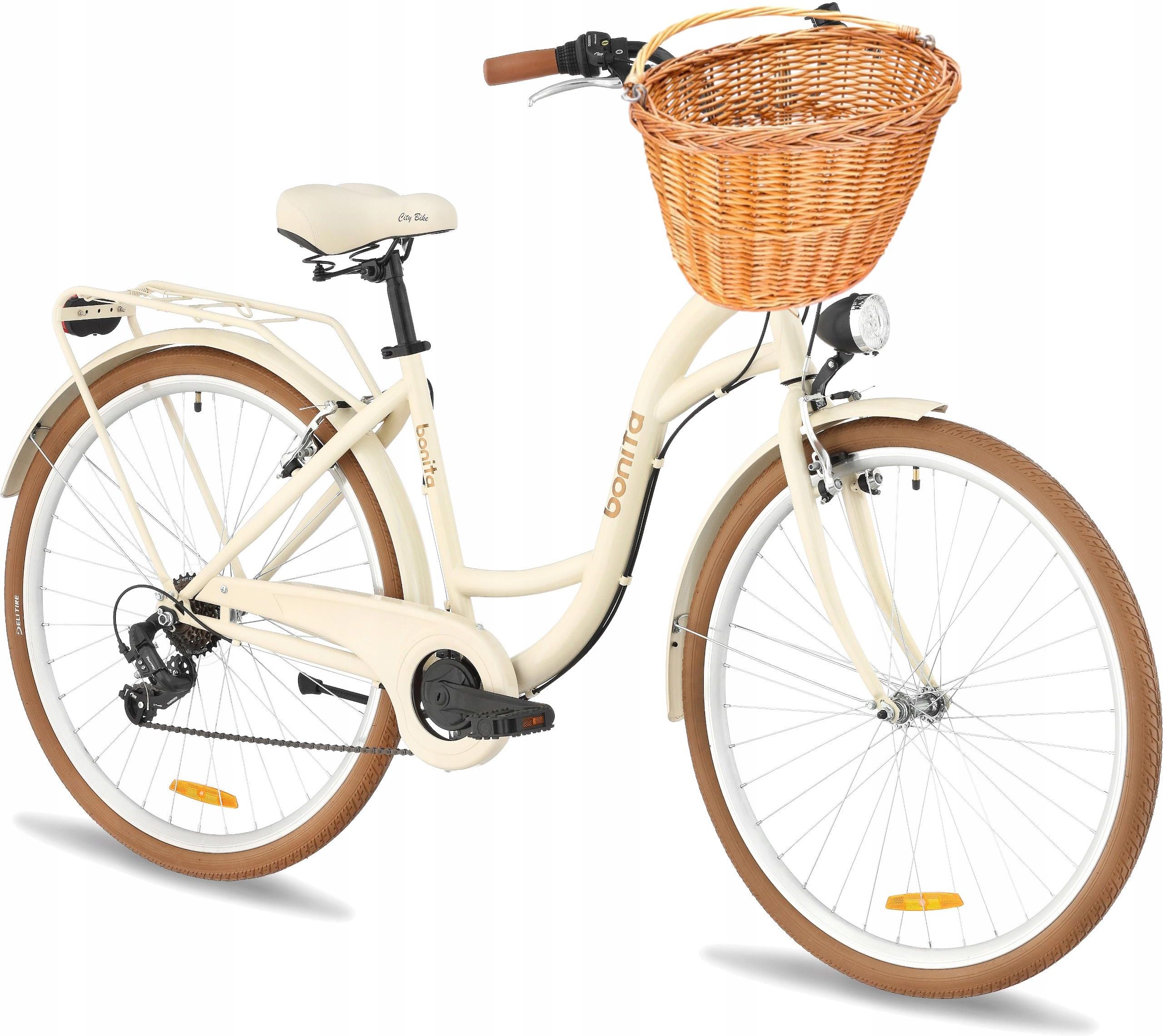 Orlando Lekki Z Przerzutkami Shimano Kremowy 28 2024 Rowery Miejskie