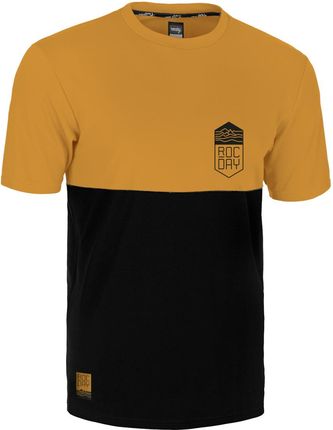 Rocday Koszulka Kolarska Z Krótkim Rękawem - Double V2 - Czarny/Żółty