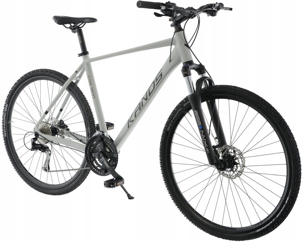 Kands Crossowy Crs 1200 R21 Szary 28 2024 Rowery Crossowe Męskie