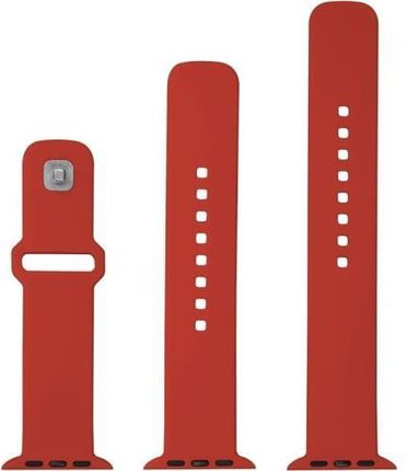 Fixed Silikonowy Pasek Silicone Strap Do Apple Watch 41 40 38 Mm Czerwony