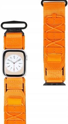 Bizon Sportowy Pasek Do Zegarka Strap Watch Adventure Apple 38 40 41 Mm Pomarańczowy