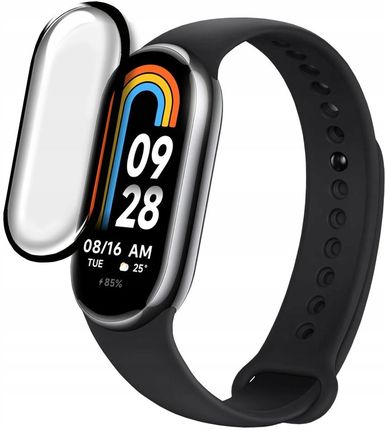 Chronsmarta Szkło Hybrydowe Szybka Ochronna Z Czaraną Ramką Do Opaski Xiaomi Mi Band 8