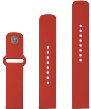 Fixed Silikonowy Pasek Silicone Strap Z Szybkozłączką 20Mm Do Smartwatcha Czerwony