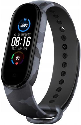 Kena Opaska Xiaomi Mi Band 3 4 Miband Zamienna Pasek Silikonowy Moro Szara