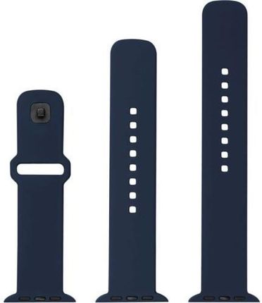 Fixed Silikonowy Pasek Silicone Strap Do Apple Watch 45 44 42 Mm Granatowy