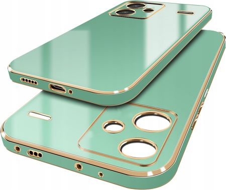 Case Etui Do Xiaomi Redmi Note 13 Pro Plus 5G Glamour Luxury Gold Silicone