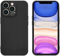 Atrax Etui Silikonowe Z Mikrofibrą Do Motorola E22 E22I Czarne Case Pokrowiec