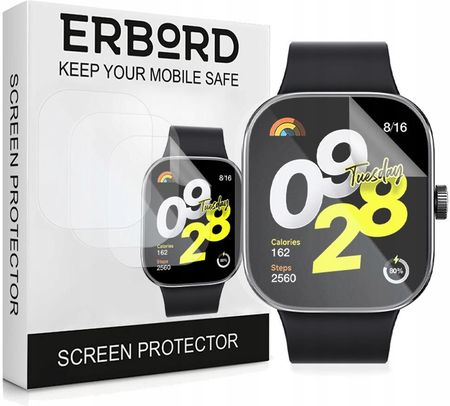 Erbord 3X Folia Hydrożelowa Do Xiaomi Redmi Watch 4 Zestaw Instalacyjny