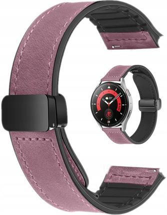 Kbr Games Różowy Magnetyczny Pasek Opaska 18Mm Do Zegarków Huawei Fosiil Garmin