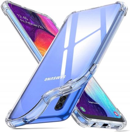 Telforceone Etui Do Samsung Galaxy A50 Pancerne Anti Shock Bezbarwne Slim Case Szkło