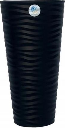 Form-Plastic Donica Sahara Slim 3D Z Wkładem H56 Fi30 Czarna 2723051