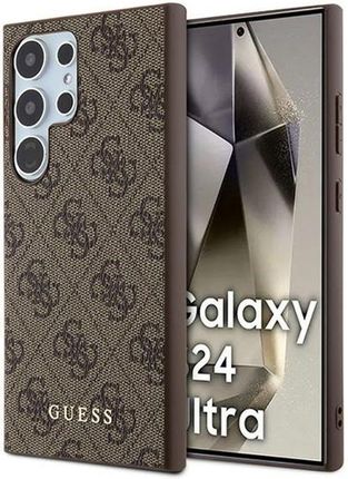 Guess 4G Metal Gold Logo Etui Samsung Galaxy S24 Ultra