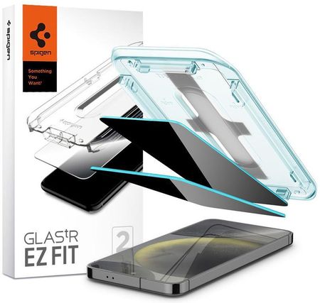 Spigen Glas Tr Ez Fit Privacy 2 Pack Szkło Hartowane Z Filtrem Prywatyzującym Do Samsung Galaxy S24 Szt