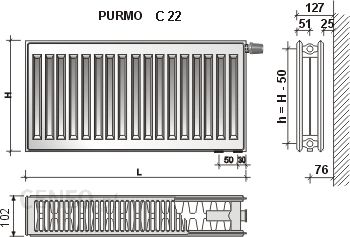 Purmo Compact C22 600x1600
