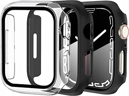 Amazon 2X Etui Ochronne Na Zegarek Apple Watch Series 7 45Mm Czarne I Przezroczyst