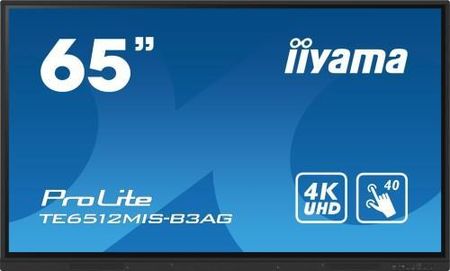 Iiyama Monitor Interaktywny 65 4K Uhd Lcd Zero Airgap - Prolite Te6512Mis-B3Ag (6FC987887)
