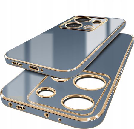 Case Etui Do Xiaomi Redmi Note 13 Pro 5G Glamour Luxury Gold Szkło Szybka