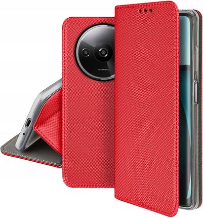 Krainagsm Etui Do Xiaomi Redmi A3 4G Smart Magnet Case Portfel Szkło Ochronne 9H