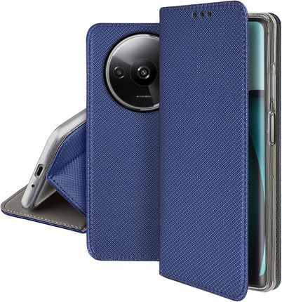 Krainagsm Etui Do Xiaomi Redmi A3 4G Smart Magnet Case Portfel Szkło Ochronne 9H