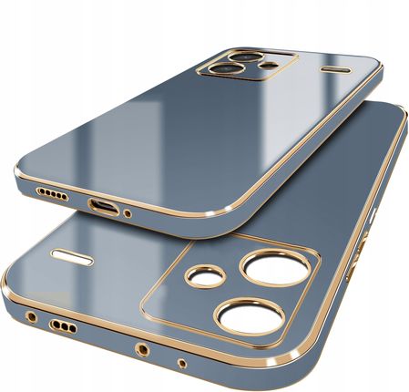 Case Etui Do Xiaomi Redmi Note 13 Pro Plus 5G Glamour Luxury Gold Silicone