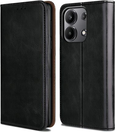 Krainagsm Etui Do Xiaomi Redmi Note 13 Pro 4G Skórzane Portfel Magnetyczne Szkło 9H