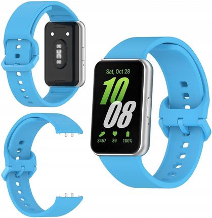 Bizon Pasek Strap Watch Silicone Do Galaxy Fit 3 Błękitny