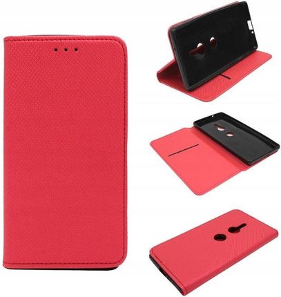 Gsm Hurt Etui Obudowa Pokrowiec Case Do Sony Xperia Xz2 H8296 Smart Magnet Czerwony