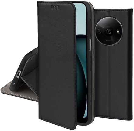 Case Etui Skórzane Do Xiaomi Redmi A3 Magnetyczne Book Portfel Szkło