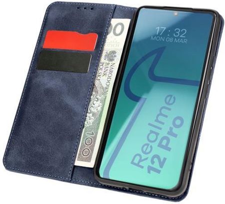 Bizon Etui Case Pocket Pro Do Realme 12 Granatowe