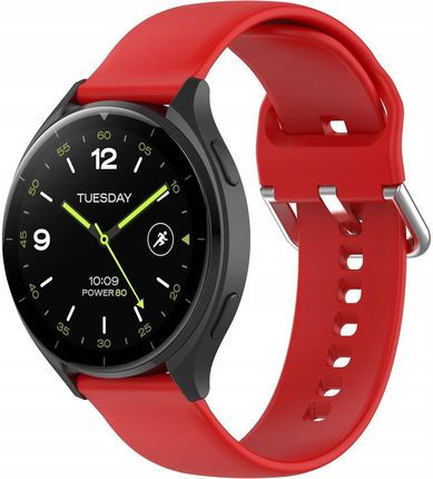Bizon Pasek Strap Watch Silicone Pro Do Xiaomi 2 Czerwony