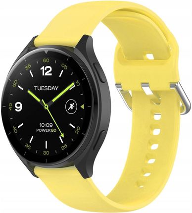 Bizon Pasek Strap Watch Silicone Pro Do Xiaomi 2 Żółty