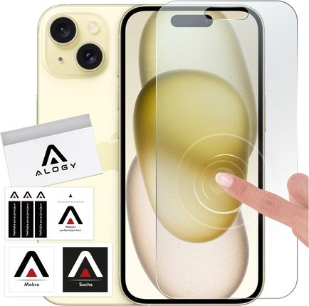 Alogy Szkło Hybrydowe Do Apple Iphone 15 Na Ekran Flexi Glass 9H Płaskie